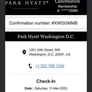 Park Hyatt Washington - Hotels Near Me - Washington, DC, District of Columbia