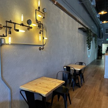 Egghead Sando Cafe - Seating area next to the ordering booth - Breakfast & Brunch Near Me - San Jose, California Egghead Sando Cafe - Seating area next to the ordering booth - Breakfast & Brunch Near Me - San Jose, California