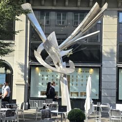 Bahnhofstrasse - A sculpture along the street