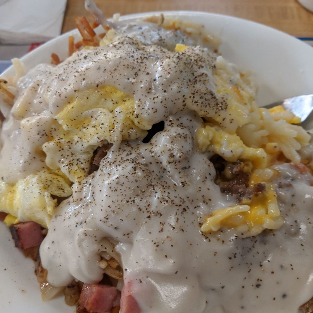 Hashbrown bowl loaded Hashbrown bowl loaded