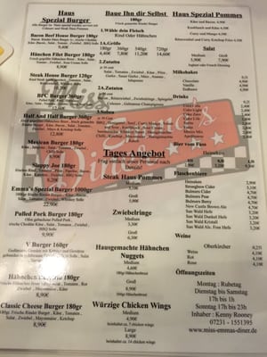 Menu photo 2 Miss Emma's Diner Pforzheim, BW