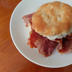 Castaway Grill - Country Ham Biscuit! Loaded!!!