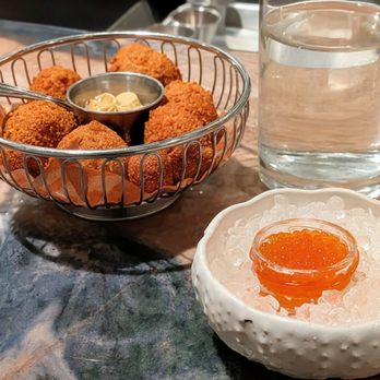 Strange Delight - September 7, 2025; Complimentary Hush Puppies with Trout Roe. - Seafood Near Me - Brooklyn, New York