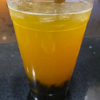 Tea Break - Mango green tea with boba - Bubble Tea Near Me - West Hartford, Connecticut Tea Break - Mango green tea with boba - Bubble Tea Near Me - West Hartford, Connecticut
