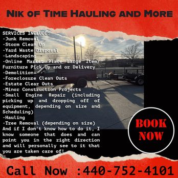 Nik Of Time Hauling And More - Junk Removal & Hauling Near Me Nik Of Time Hauling And More - Junk Removal & Hauling Near Me