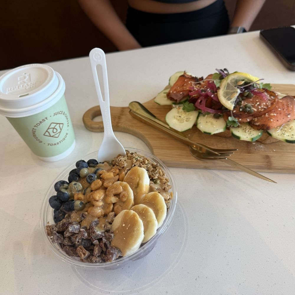 Toastique - Smoked Salmon Toast Dirty Matcha Latte - Acai Bowls Near Me - Flower Mound, Texas Toastique - Smoked Salmon Toast Dirty Matcha Latte - Acai Bowls Near Me - Flower Mound, Texas