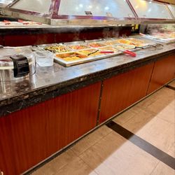 York Buffet - Roasted chicken, stuffed shrimp, chicken wings, pulled pork, baked tilapia