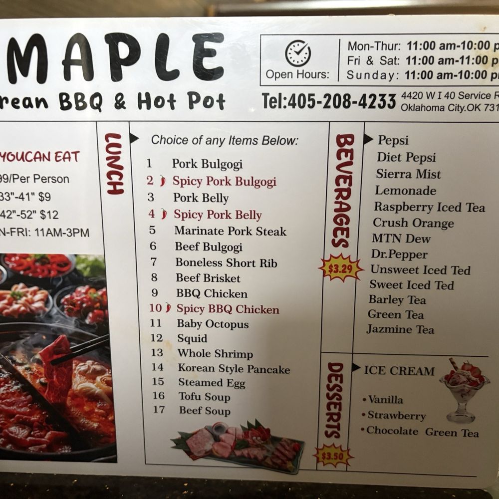 Maple Korean BBQ - Barbeque Near Me - Oklahoma City, Oklahoma Maple Korean BBQ - Barbeque Near Me - Oklahoma City, Oklahoma