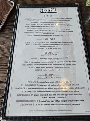 Menu photo 4 Carnivore St. Louis, MO
