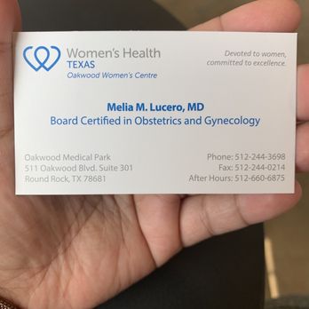 Oakwood Women's Centre - Dr. Lucero's card - Obstetricians & Gynecologists Near Me - Round Rock, Texas Oakwood Women's Centre - Dr. Lucero's card - Obstetricians & Gynecologists Near Me - Round Rock, Texas