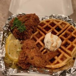 M&JS Southern Style Foods - Country fried Chicken and waffles