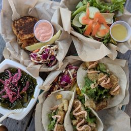 Jalapeno Chip Crusted Red Snapper Tacos