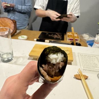 Shinzo Omakase - Wagyu and Uni Handroll - Japanese Near Me - New York, New York Shinzo Omakase - Wagyu and Uni Handroll - Japanese Near Me - New York, New York