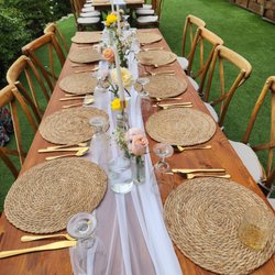 Tuscan Falls Wedding and Events - Outdoor seating at Tuscan Falls.