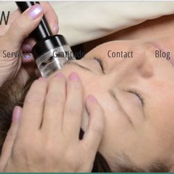 Afterglow - Micro-current-lifting, tightening & toning of the face. This micro-current also uses LED Light. Photo is from Afterglow's new website.