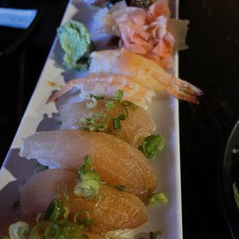 Kei Sushi - Albacore (shiro maguro), ebi, and unagi nigiri. FYI - only one unagi nigiri order per person. - Sushi Bars Near Me - Reno, Nevada