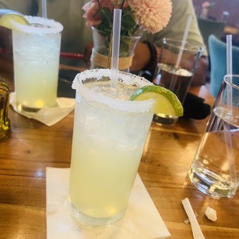 Modish - House Margarita with salt on the rocks - Tacos Near Me - Atlanta, Georgia