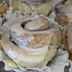 Twelve Baskets Bakery - Cinnamon rolls as big as your fist!