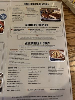 Menu photo 5 Cracker Barrel Old Country Store Tucson, AZ