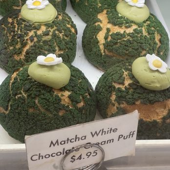 Light on the Sugar - Matcha crème puff - Bakeries Near Me - Winter Park, Florida