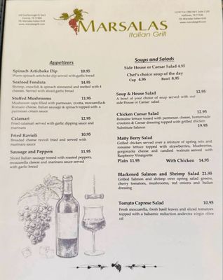 Menu photo 5 Marsalas Italian Grill Huffman, TX