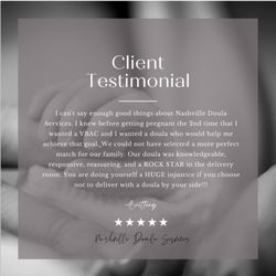 Nashville Doula Services - Client review!!