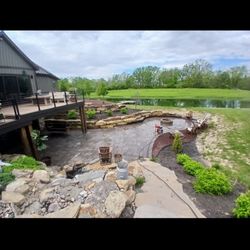 Bailey Hardscape - Huge paver project! Fire pit and Timeless pavers.