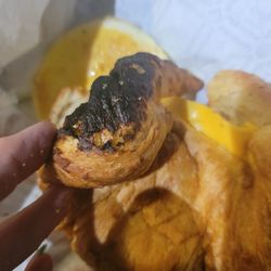 Dunkin' - I ordered a sausage cheese croissant with no egg. I can't even eat this. The bread is stale and burnt. It has egg