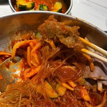 Kunjip - The noodles are stick together in a big chunk. - Korean Near Me - Santa Clara, California