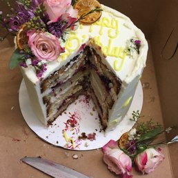 Blackberry tequila birthday cake