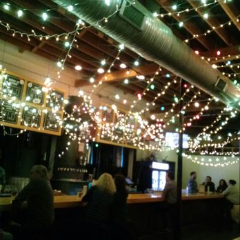 Ponysaurus Brewing Co - Christmas lights up in the bar area - Breweries Near Me - Durham, North Carolina Ponysaurus Brewing Co - Christmas lights up in the bar area - Breweries Near Me - Durham, North Carolina