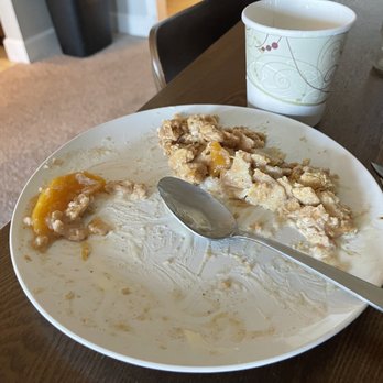 Rudy's - PEACH COBBLER Leftover dough Who wants this??? - Barbeque Near Me - San Antonio, Texas Rudy's - PEACH COBBLER Leftover dough Who wants this??? - Barbeque Near Me - San Antonio, Texas