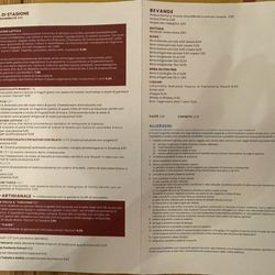 Acido Lattico - Menu