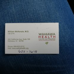 William McKenzie, MD - For those of you, like me, who are having trouble reaching the office during their move this is the temporary number. 808-622-1618