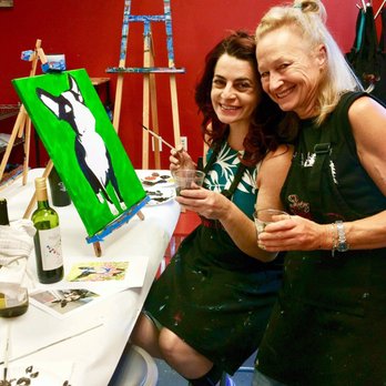 Painting with a Twist - Cheers ! We're halfway there ! - Paint & Sip Near Me - Atlanta, Georgia