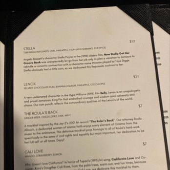 Cinema OTR - Menu - Dance Clubs Near Me - Cincinnati, Ohio