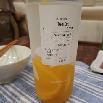 Sunright Tea Studio - Sunright Fruit Tea $4.75 (December 2019) - Bubble Tea Near Me - Irvine, California Sunright Tea Studio - Sunright Fruit Tea $4.75 (December 2019) - Bubble Tea Near Me - Irvine, California