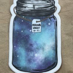 A Green House - Stickers to purchase at the counter.