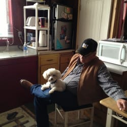 Defa's Dude Ranch - Jimmy Defa relaxing in a cabin he and his siblings along with the late Geno Defa's boys own the Dude Ranch