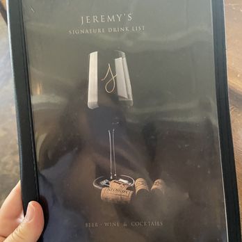 Jeremy's on the Hill - Drink List Cover - New American Near Me - Julian, California Jeremy's on the Hill - Drink List Cover - New American Near Me - Julian, California