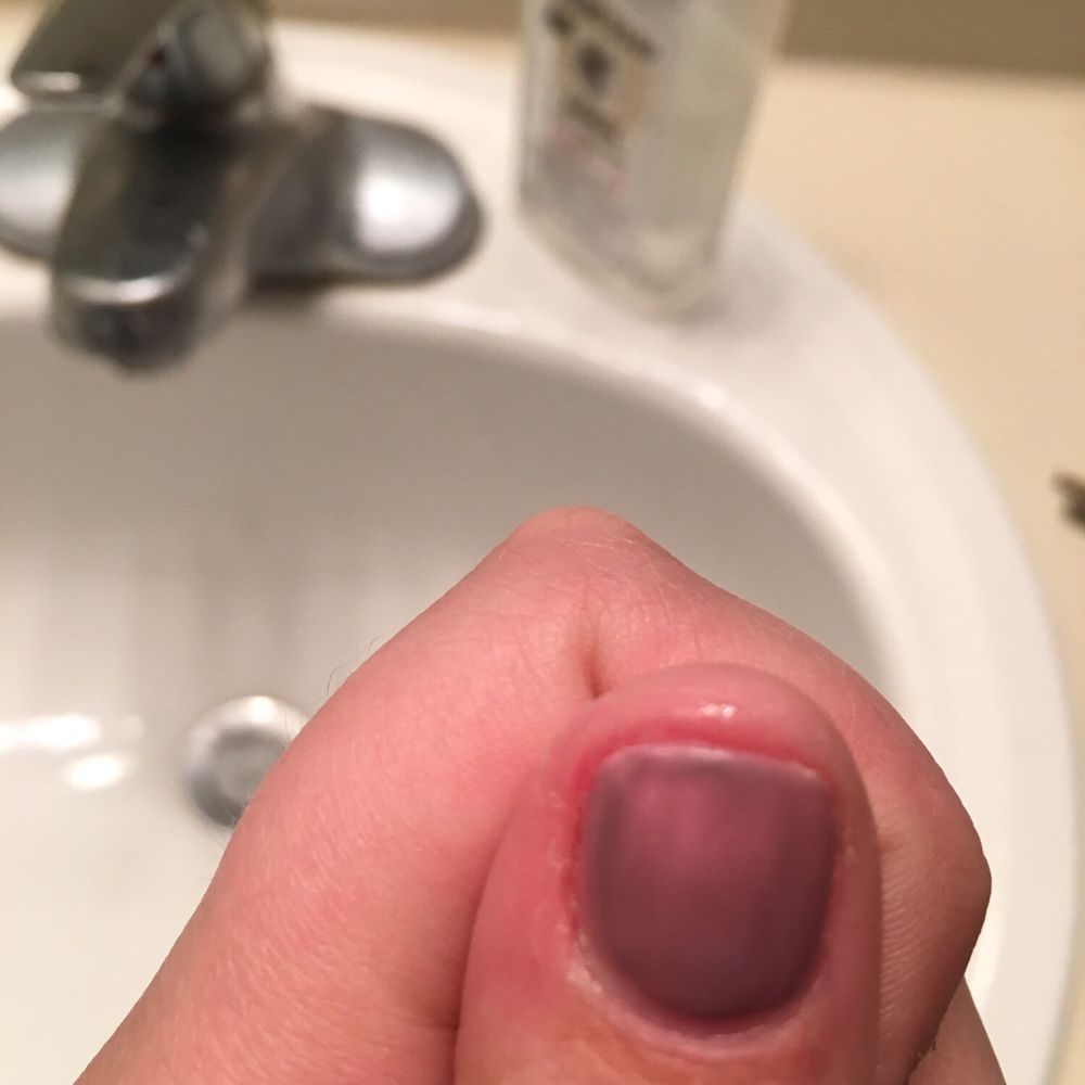 I can see my nail underneath the two coats she did, it is patchy and streaky. The top coat was not put on appropriately I can see my nail underneath the two coats she did, it is patchy and streaky. The top coat was not put on appropriately