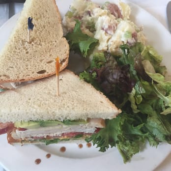 Zakes Cafe - Southwest BLT with homemade potato salad and salad with balsamic vinaigrette - New American Near Me - Fort Washington, Pennsylvania Zakes Cafe - Southwest BLT with homemade potato salad and salad with balsamic vinaigrette - New American Near Me - Fort Washington, Pennsylvania
