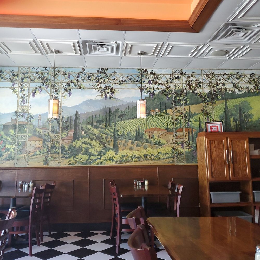 Scalini's Pizza and Pasta - a mural in a restaurant - Pizza Near Me - Dallas, Texas