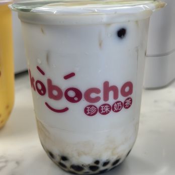 Kobocha Bubble Tea - Coconut milk tea with brown sugar boba - Bubble Tea Near Me - Rocky Hill, Connecticut