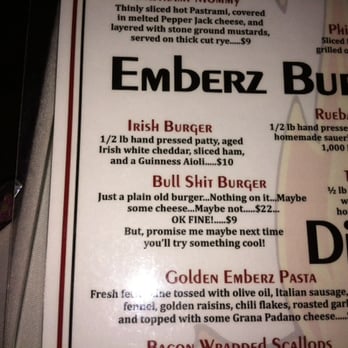 Emberz - Read the name of their plain burger. - Wine Bars Near Me - Sonora, California Emberz - Read the name of their plain burger. - Wine Bars Near Me - Sonora, California