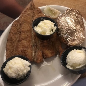Old Mill Restaurant - Rainbow trout and baked potato - American Near Me - Pigeon Forge, Tennessee Old Mill Restaurant - Rainbow trout and baked potato - American Near Me - Pigeon Forge, Tennessee