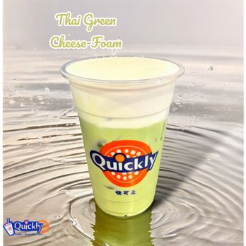 Quickly Boba  - Thai Green Milk-Tea with Cheese-Foam - Coffee & Tea Near Me - Los Angeles, California