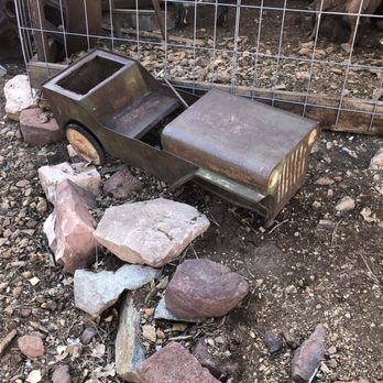 Gold King Mine and Ghost Town - An old Jeep pedal car next to the petting area. - Museums Near Me - Jerome, Arizona Gold King Mine and Ghost Town - An old Jeep pedal car next to the petting area. - Museums Near Me - Jerome, Arizona