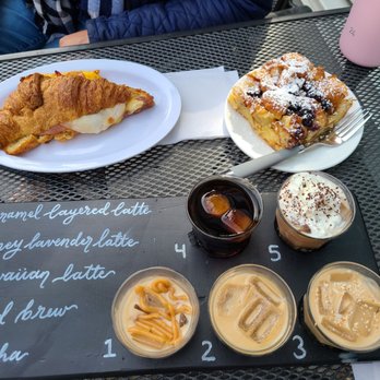 Vault Coffee - Coffee flight, blueberry puff, ham and cheese croissant - Coffee & Tea Near Me - Coeur d'Alene, Idaho Vault Coffee - Coffee flight, blueberry puff, ham and cheese croissant - Coffee & Tea Near Me - Coeur d'Alene, Idaho