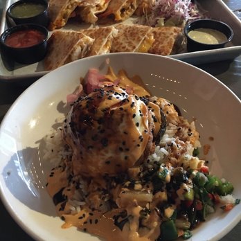 Social Cantina - The stuffed avacado and the quesadillas. Order this!!  You will love it! - Tacos Near Me - Bloomington, Indiana